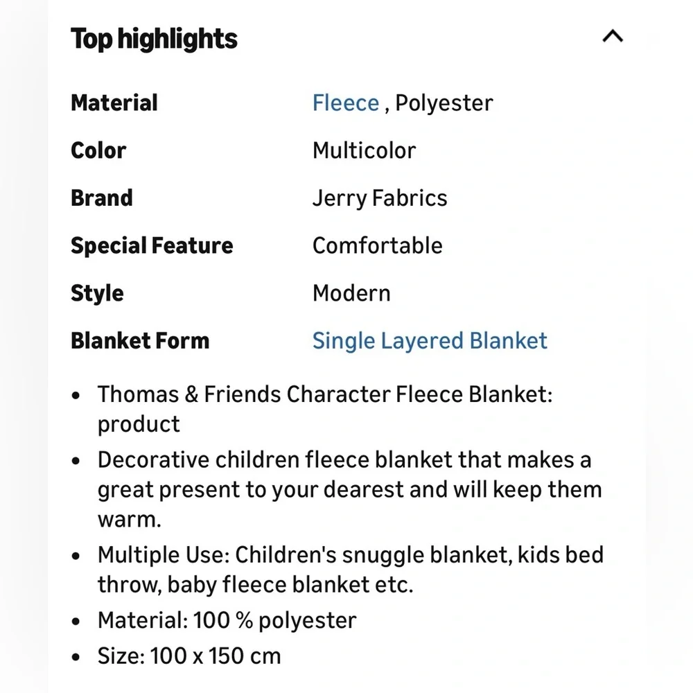 🚂 Thomas & Friends Fleece Blanket | Kids Character Throw | Jerry Fabrics - Picture 12 of 13